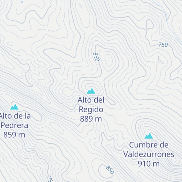 Map of Alto del Regido