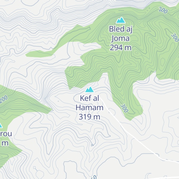 Map of Kef al Hamam