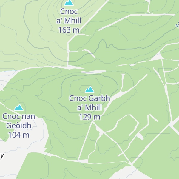Map of Cnoc Garbh a' Mhill