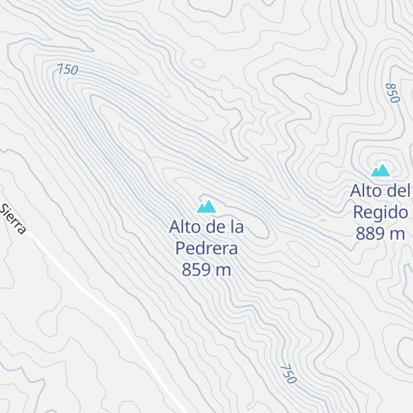 Map of Alto de la Pedrera