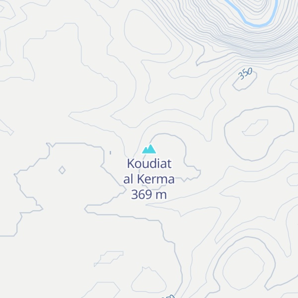 Map of Koudiat al Kerma