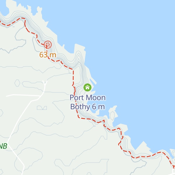 Map of Port Moon Bothy
