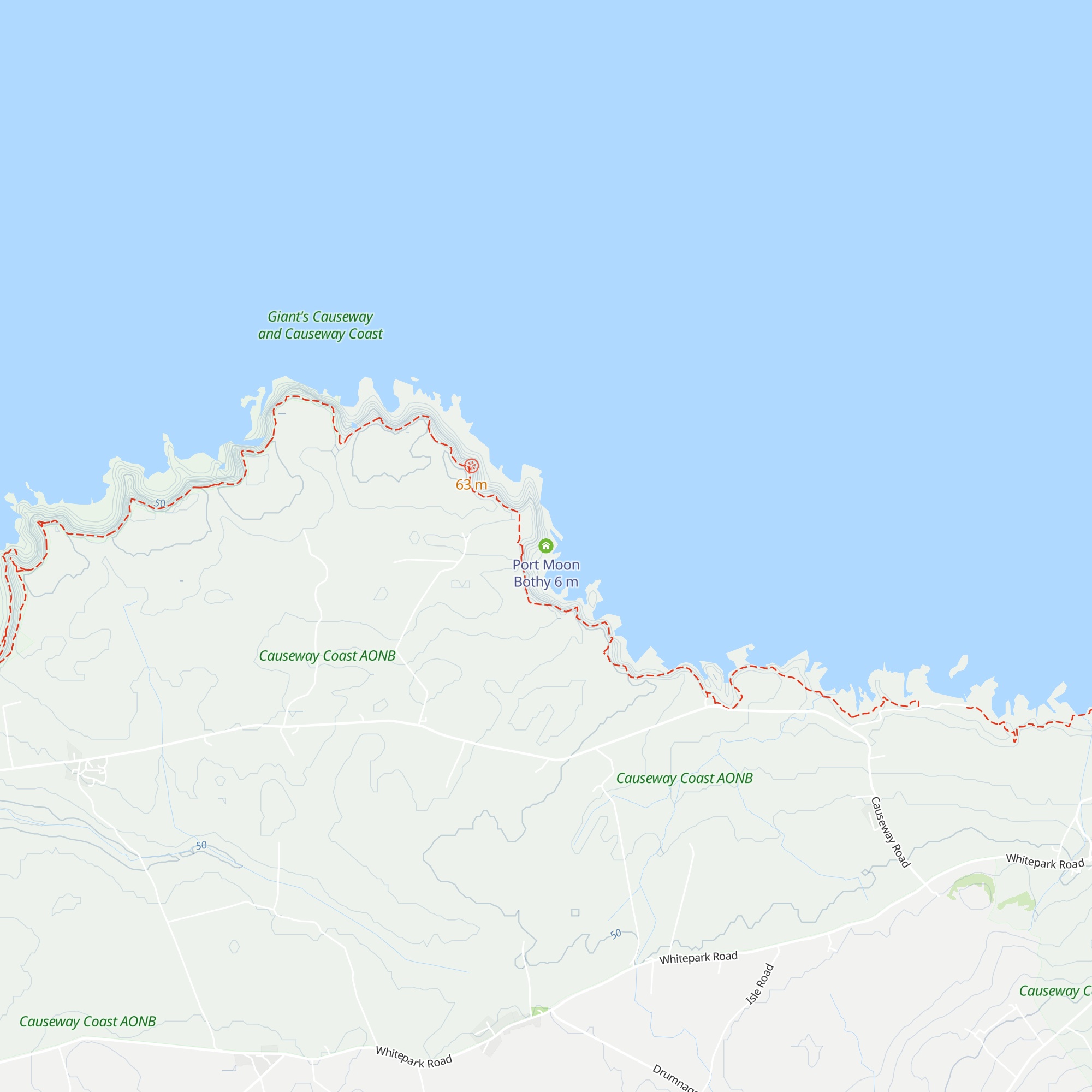 Port Moon Bothy map