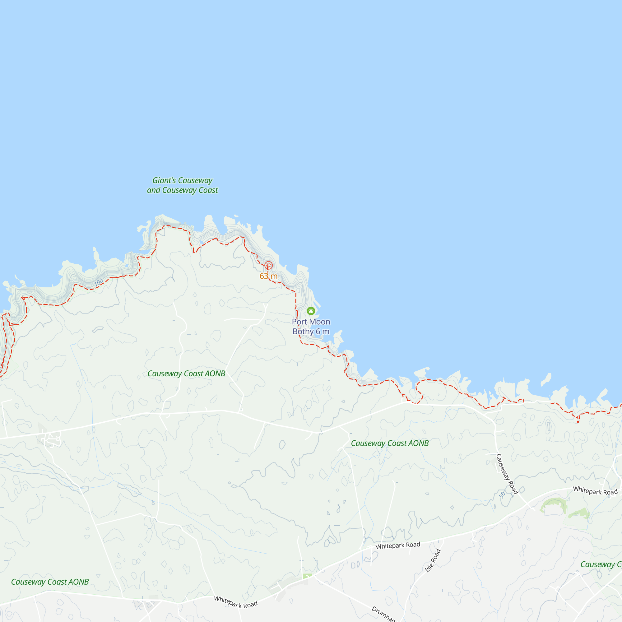 Port Moon Bothy map