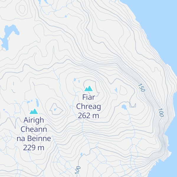 Map of Fiar Chreag
