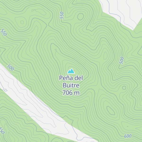Map of Peña del Buitre