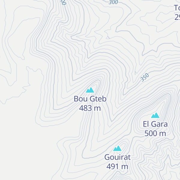 Map of Bou Gteb
