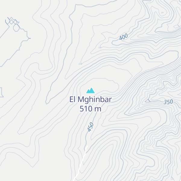 Map of El Mghinbar