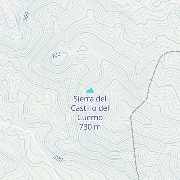 Map of Sierra del Castillo del Cuerno