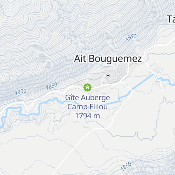 Map of Gîte Auberge Camp Flilou