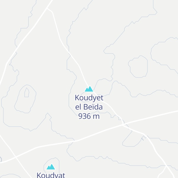 Map of Koudyet el Beïda
