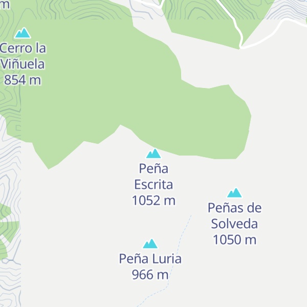 Map of Peña Escrita