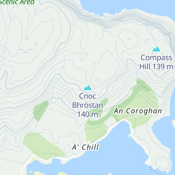 Map of Cnoc Bhròstan