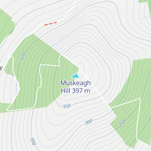 Map of Muskeagh Hill
