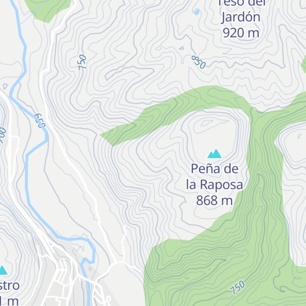 Map of Refugio Altar Mayor