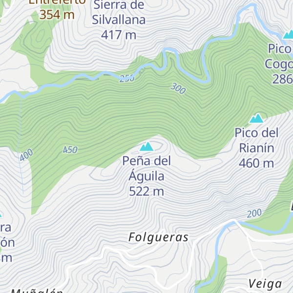 Map of Peña del Águila