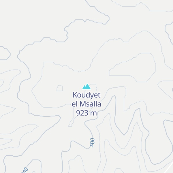 Map of Koudyet el Msalla