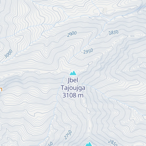 Map of Jbel Tajoujga