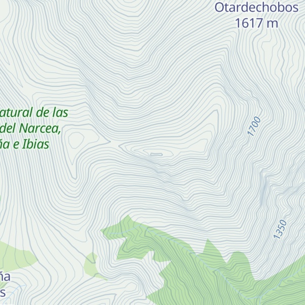 Map of Peña Roguero