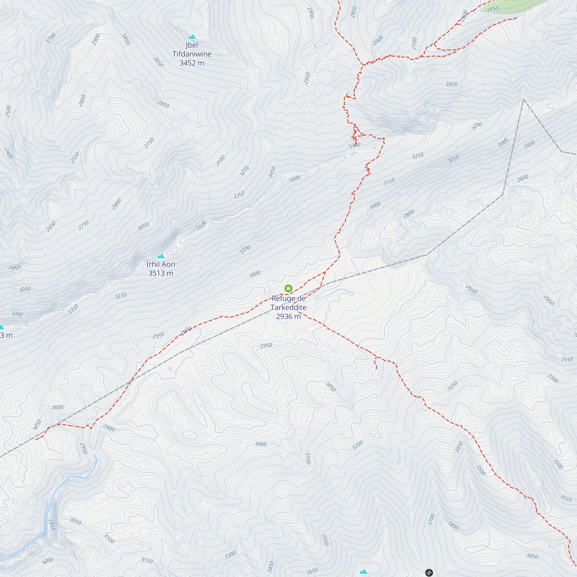 Refuge de Tarkeddite map