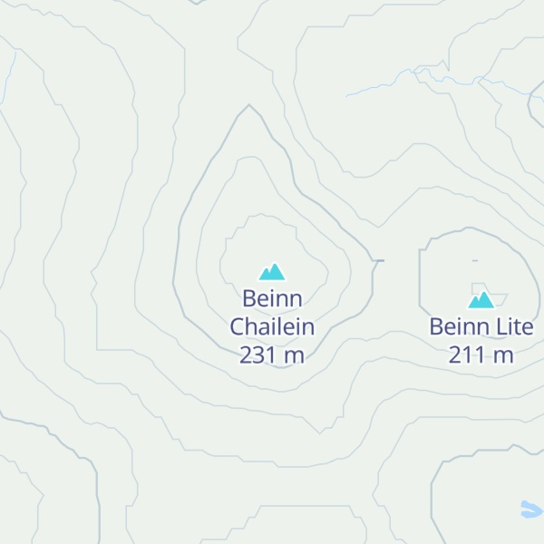 Map of Beinn Chailein