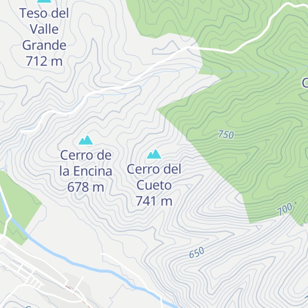 Map of Cerro del Cueto