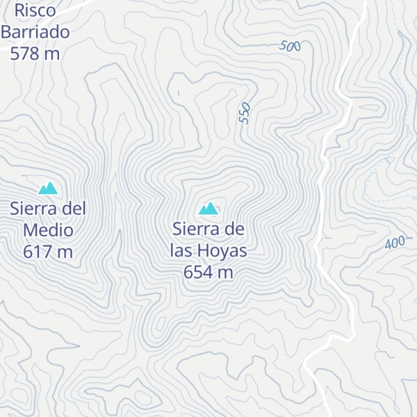 Map of Sierra de las Hoyas