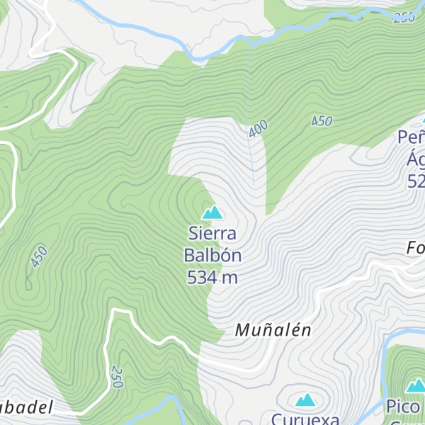 Map of Sierra Balbón