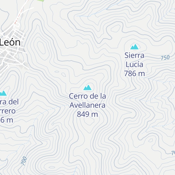 Map of Cerro de la Avellanera