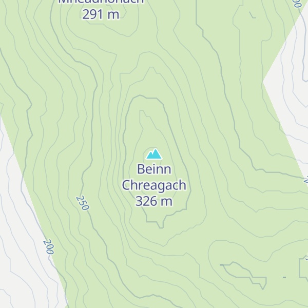 Map of Beinn Chreagach