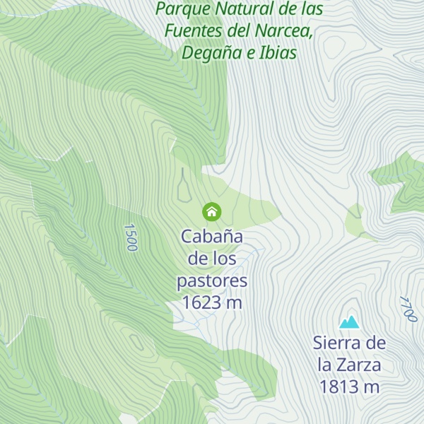 Map of Cabaña de los pastores