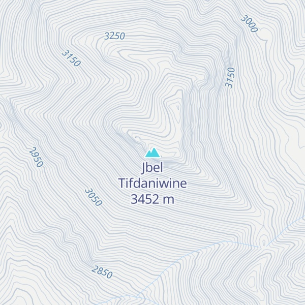 Map of Jbel Tifdaniwine