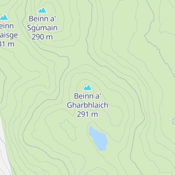 Map of Beinn a' Gharbhlaich
