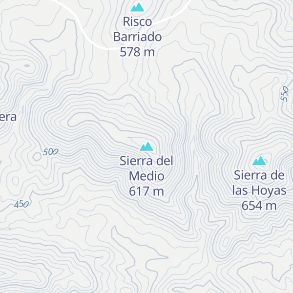 Map of Sierra del Medio