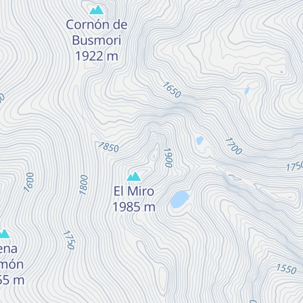 Map of Peña Boquín