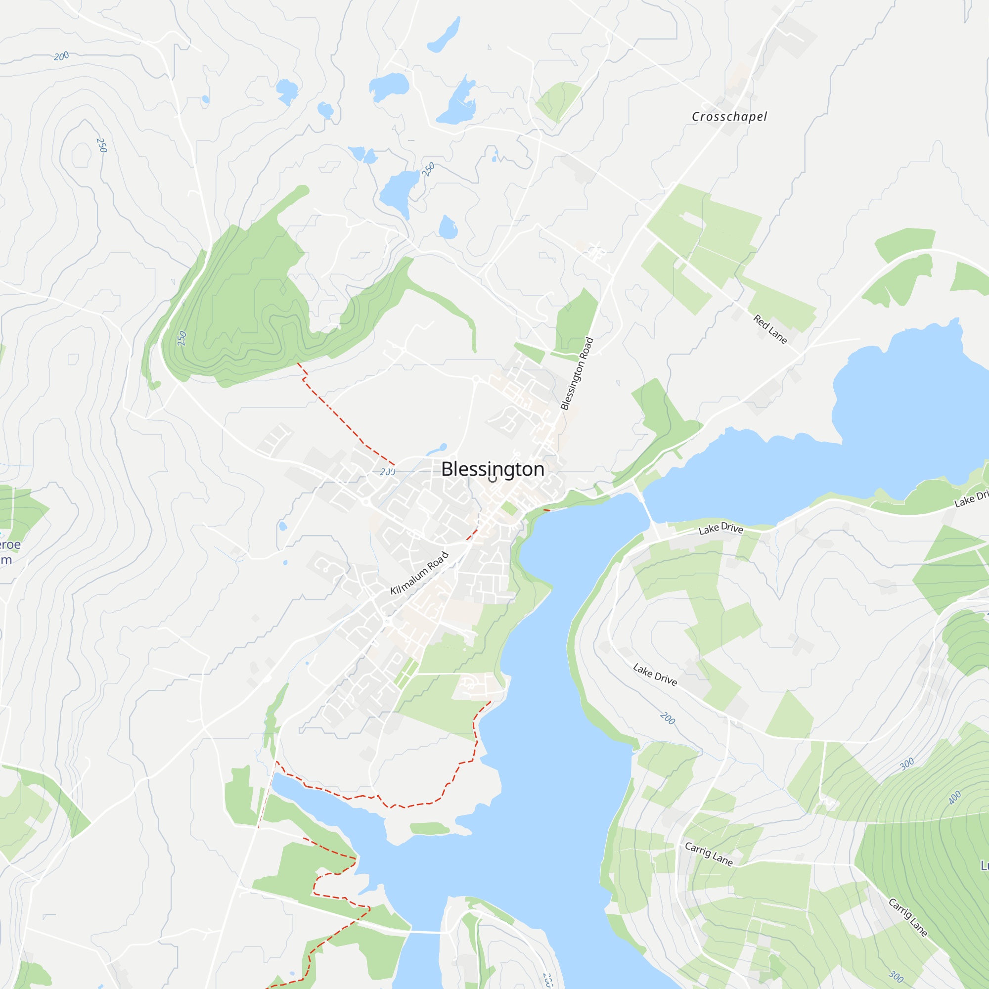 Blessington Tourist Information map