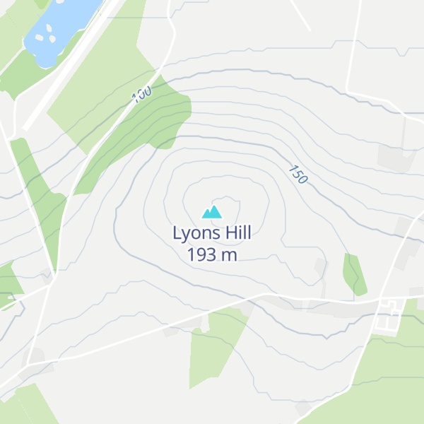 Map of Lyons Hill