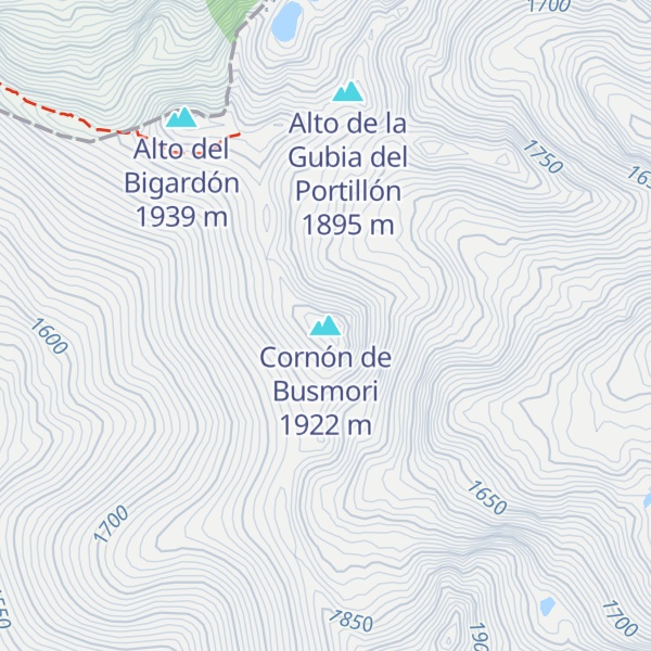 Map of Cornón de Busmori