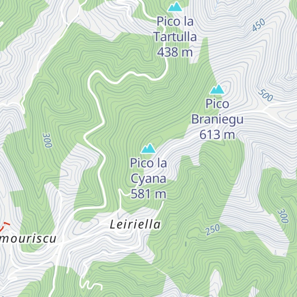 Map of Pico la Cyana