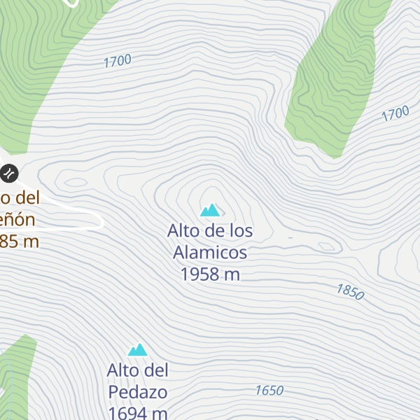 Map of Alto de los Alamicos
