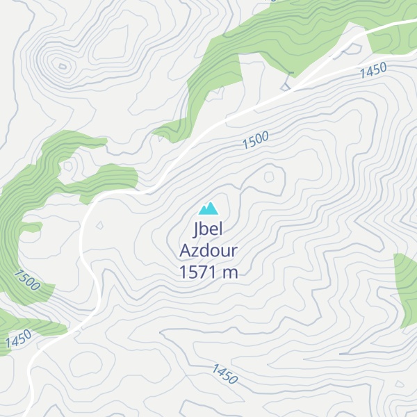 Map of Jbel Azdour