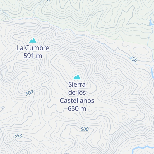 Map of Sierra de los Castellanos