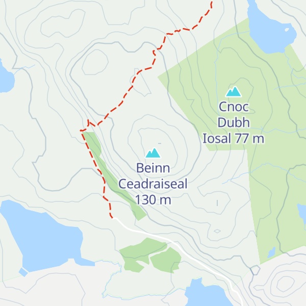 Map of Beinn Ceadraiseal