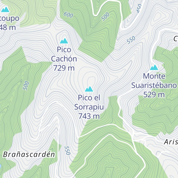 Map of Pico el Sorrapiu