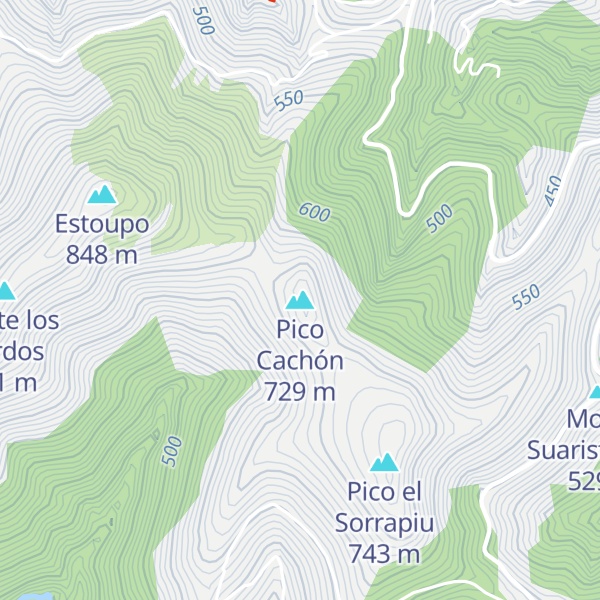 Map of Pico Cachón