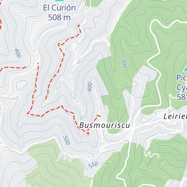 Map of Pico la Cerra