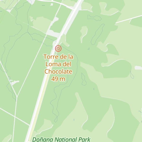 Map of Loma del Chocolate