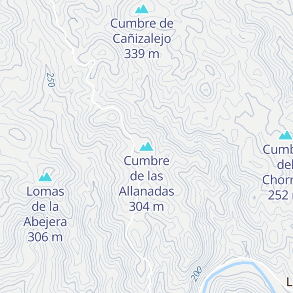Map of Cumbre de las Allanadas