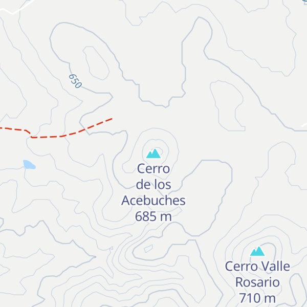Map of Cerro de los Acebuches