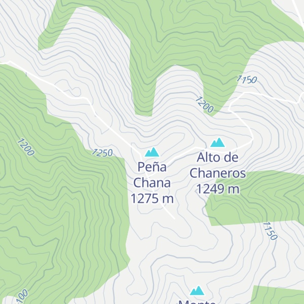 Map of Peña Chana